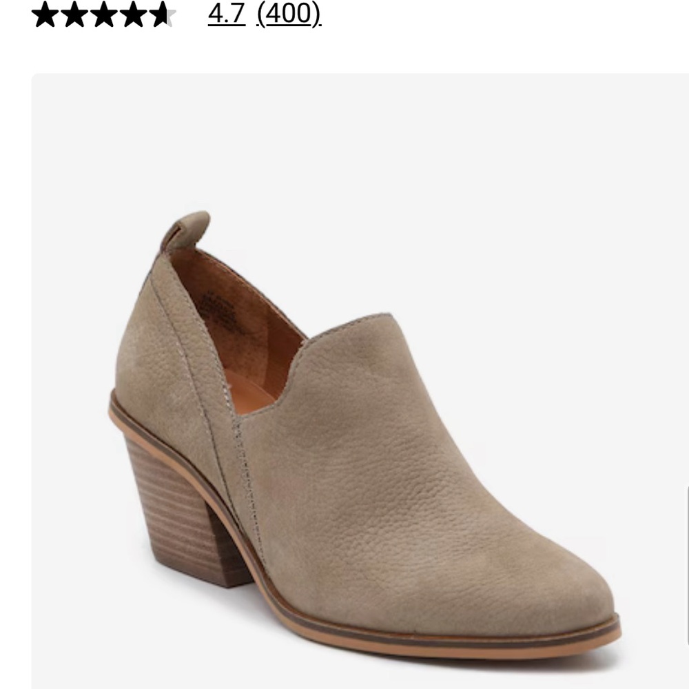 Lucky Brand Women’s Vennia Bootie-Taupe size:7